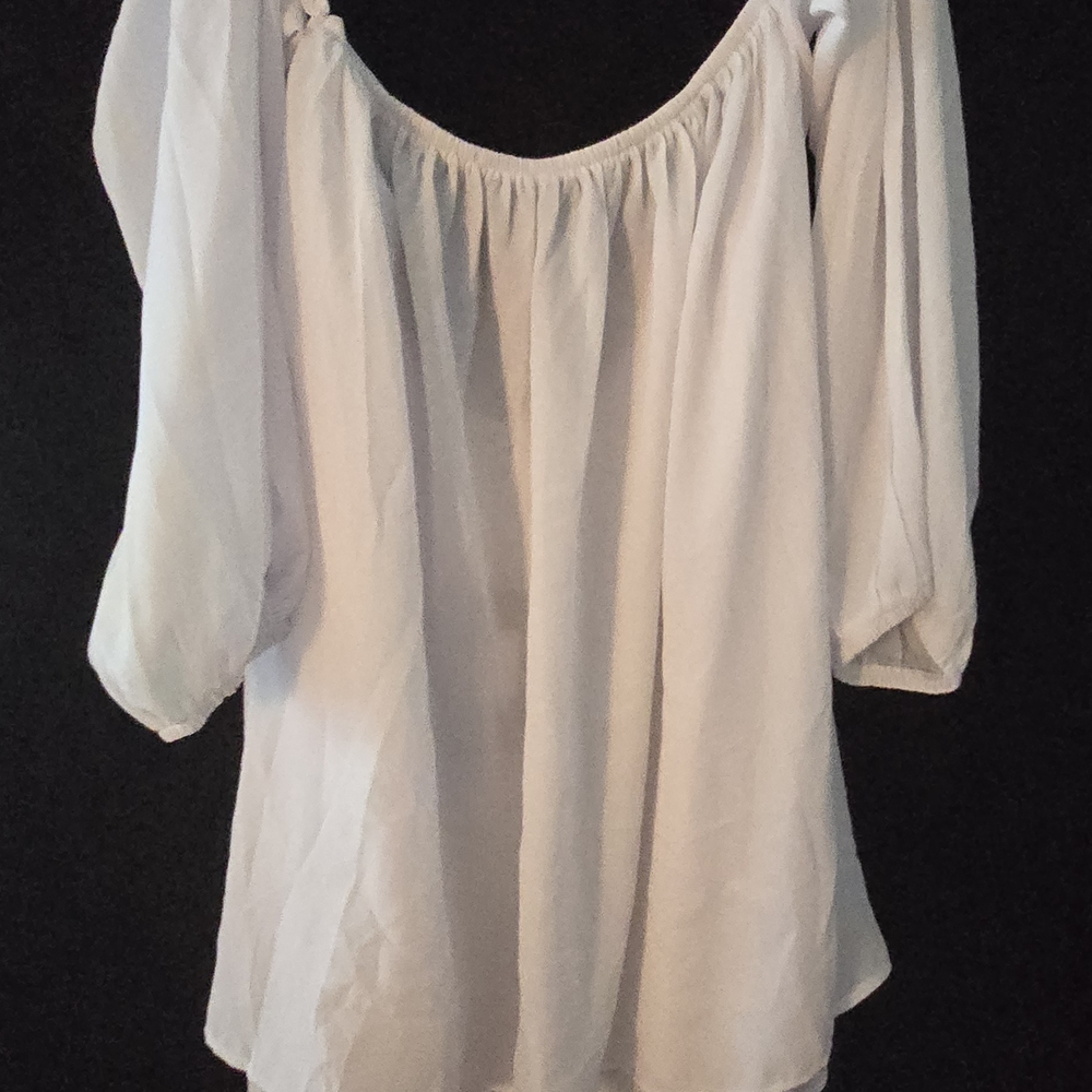 Fashion Nova Elegant White Blouse